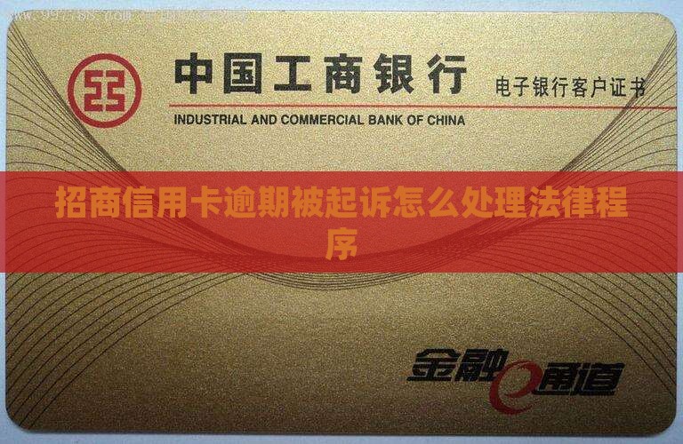 招商信用卡起诉了怎么处理法律程序
