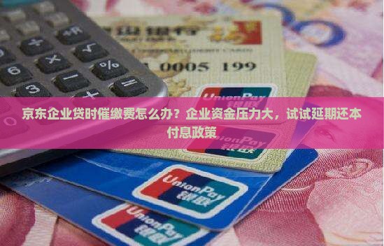 京东企业贷时催缴费怎么办？企业资金压力大，试试延期还本付息政策