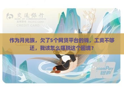 作为月光族，欠了5个网贷平台的钱，工资不够还，我该怎么摆脱这个困境？