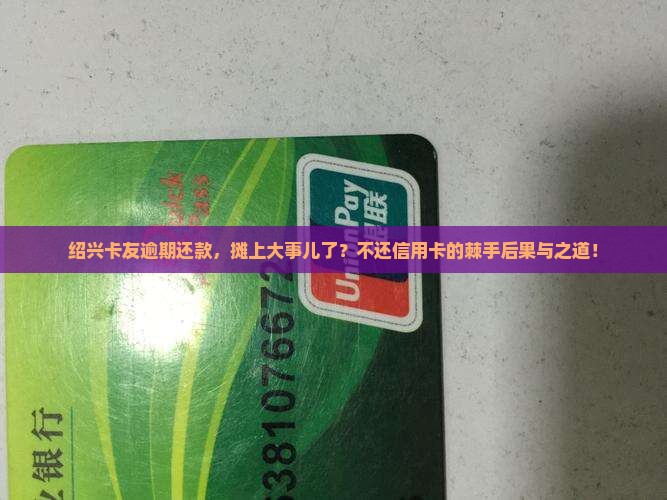 绍兴卡友逾期还款，摊上大事儿了？不还信用卡的棘手后果与之道！