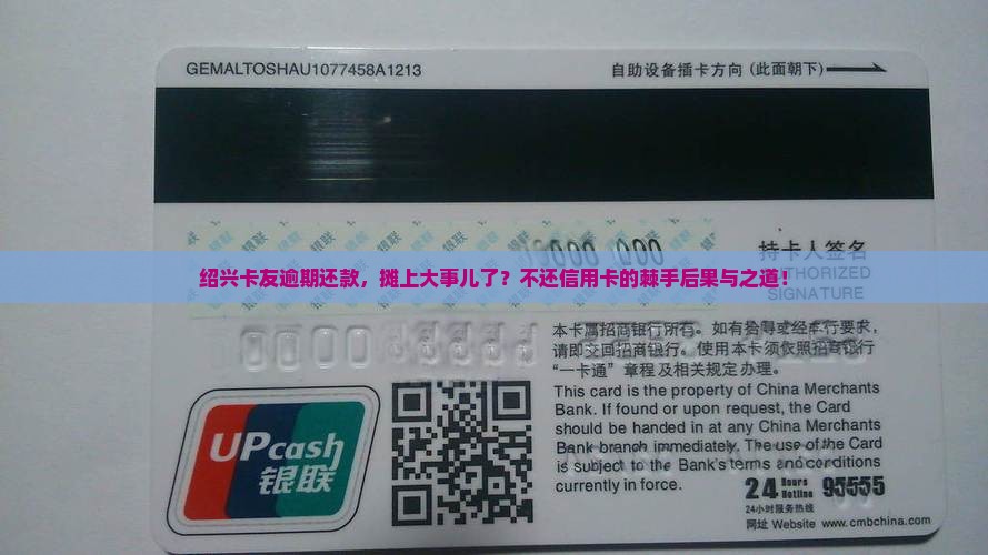 绍兴卡友逾期还款，摊上大事儿了？不还信用卡的棘手后果与之道！