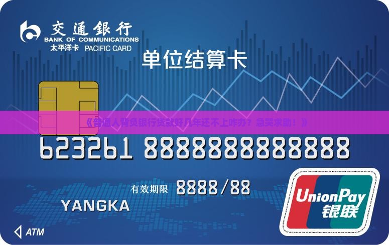 《普通人背负银行贷款好几年还不上咋办？急哭求助！》