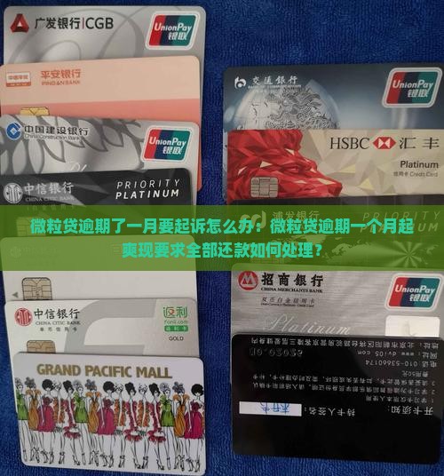 微粒贷逾期了一月要起诉怎么办：微粒贷逾期一个月起爽现要求全部还款如何处理？