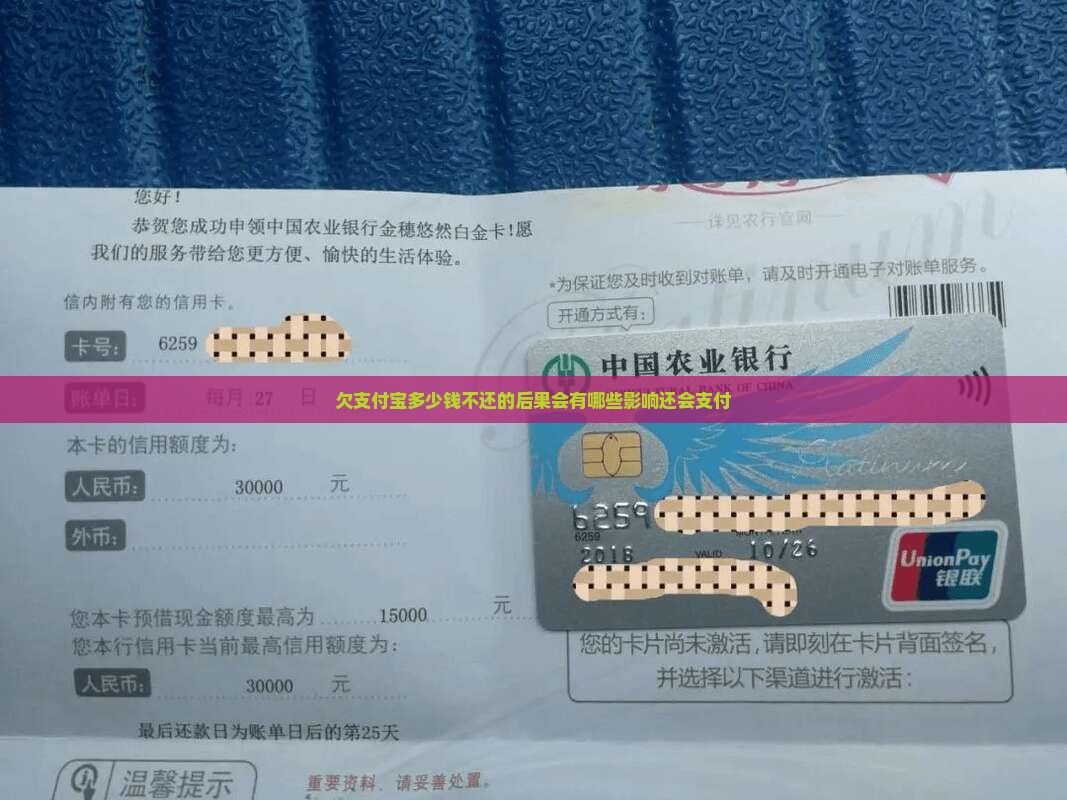 欠支付宝多少钱不还的后果会有哪些影响还会支付