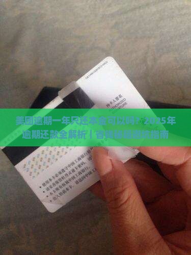 美团逾期一年只还本金可以吗