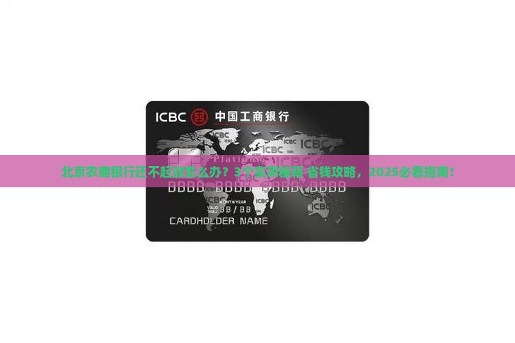 北京农商银行还不起款怎么办处理方式