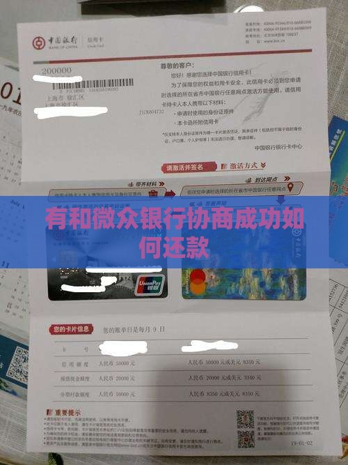 有和微众银行协商成功的吗如何操作