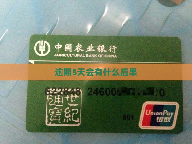 万e贷逾期5天会有什么后果