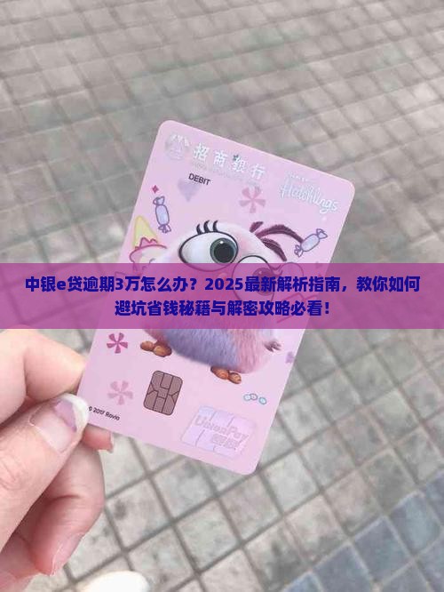 中银e贷逾期3万如何处理