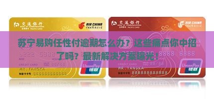 苏宁易购用任性付逾期如何处理