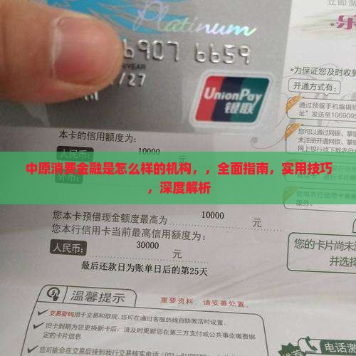 中原消费金融是怎么样的机构