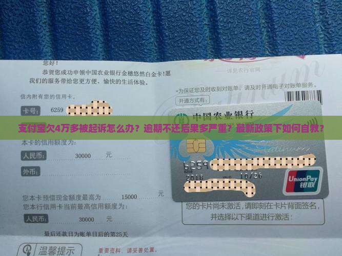 支付宝欠4万多被起诉怎么办