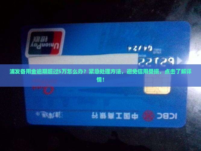 浦发备用金逾期超过5万怎么办