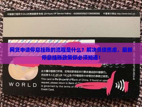 网贷申请办理停息挂账的流程是什么