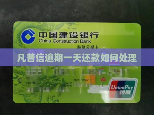 凡普信逾期一天还款如何处理