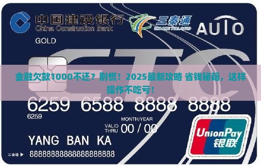 招联金融欠款1000不还怎么办
