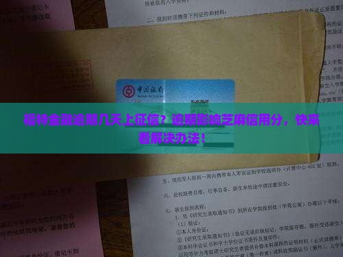 福特金融逾期几天上征信