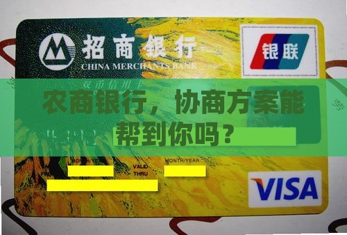 农商银行协商方案