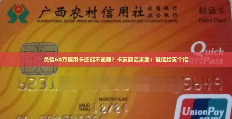 信用卡欠款60万怎么还能避免逾期