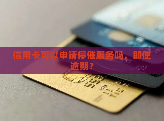 信用卡可以申请停催服务吗