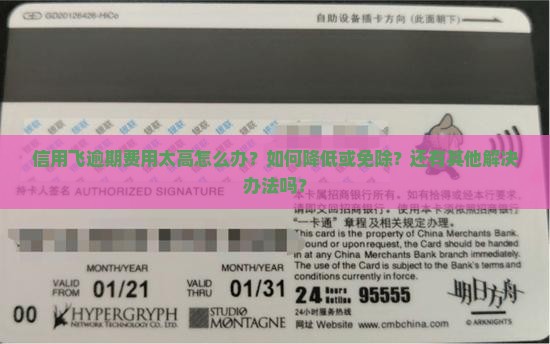 信用飞逾期费用太高如何解决
