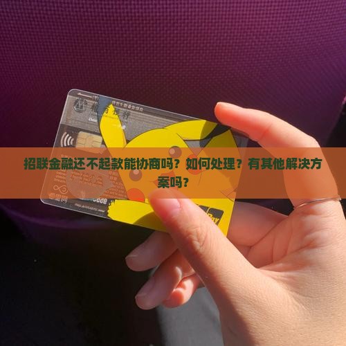 招联金融还不起款能协商吗如何处理