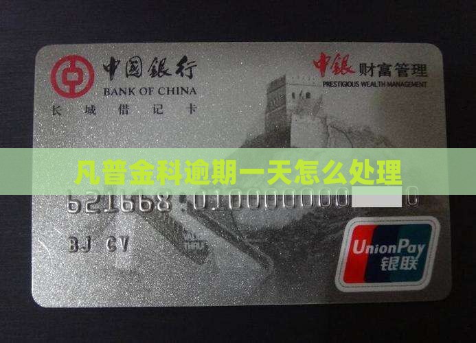 凡普金科逾期一天会怎么处理