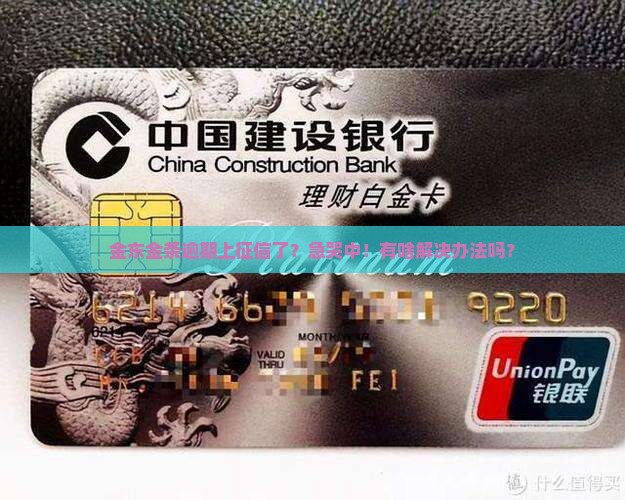 金东金条逾期上征信了怎么办