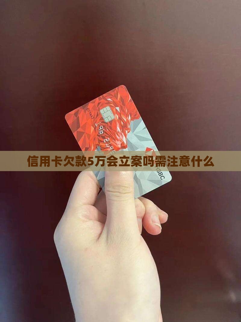 信用卡欠5万会立案吗需注意什么