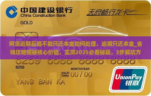 网贷逾期后能不能只还本金如何处理