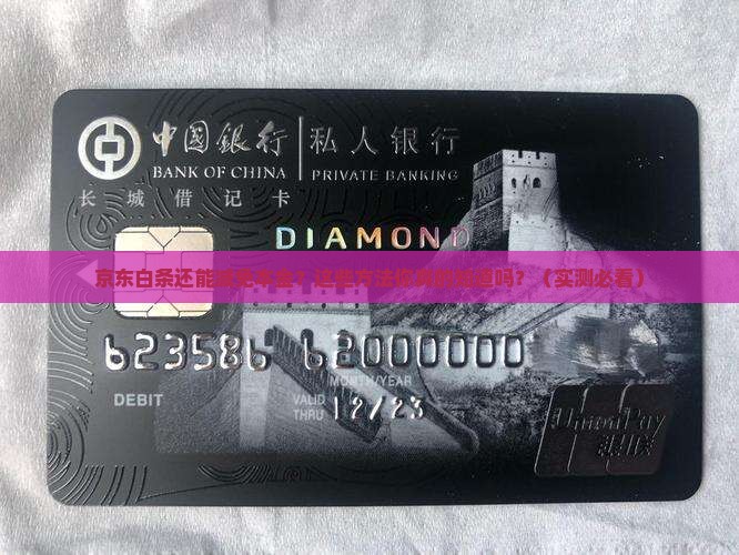 京东白条协商减免本金的方法有哪些
