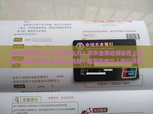 京东金条逾期上了征信怎么办