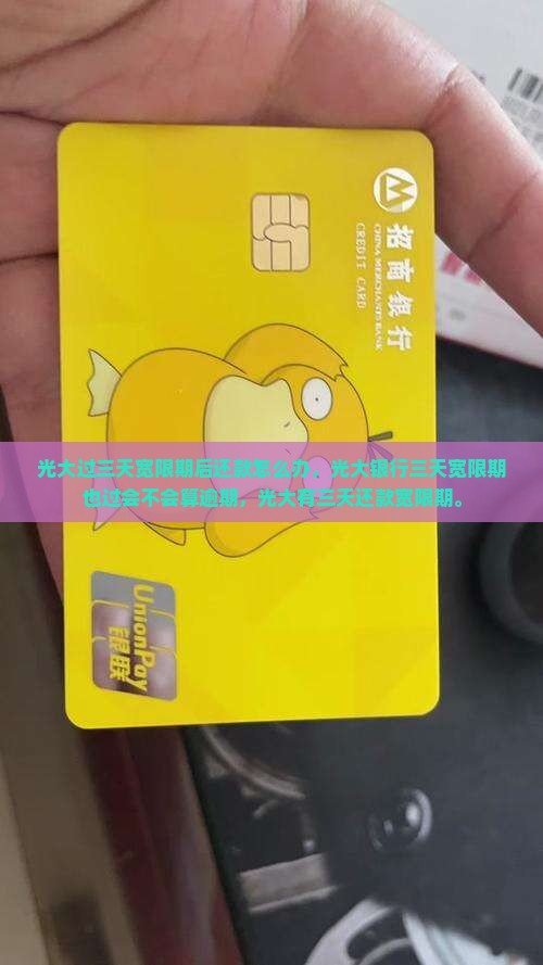 光大过三天宽限期后还款怎么办
