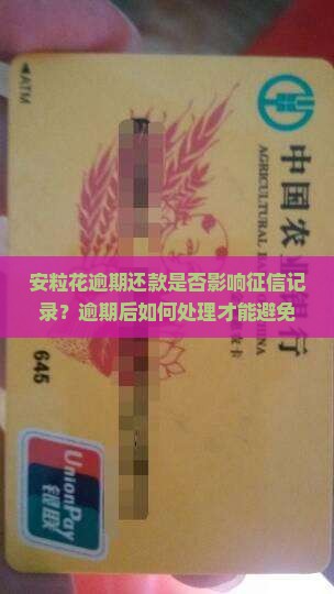安粒花逾期还款是否影响征信记录？逾期后如何处理才能避免征信受损？