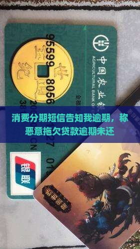 消费分期短信告知我逾期，称恶意拖欠贷款逾期未还