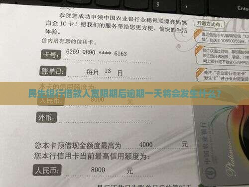 民生银行借款人宽限期后逾期一天将会发生什么？