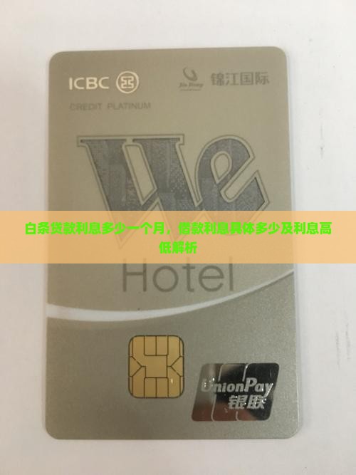 白条贷款利息多少