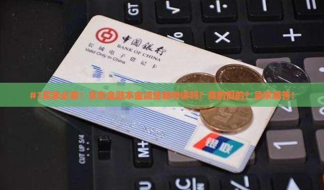 京东金融本金减免