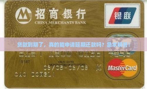 到期可以申请延期还款吗