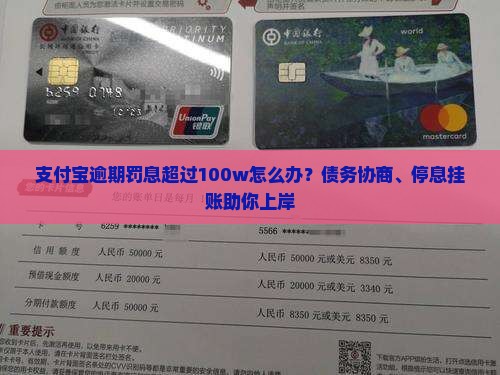 支付宝逾期罚息超过100w怎么办