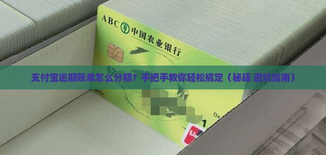 支付宝逾期账单如何分期还款