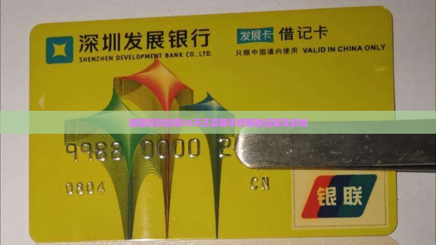 美团借款逾期20天还需要承担哪些后果