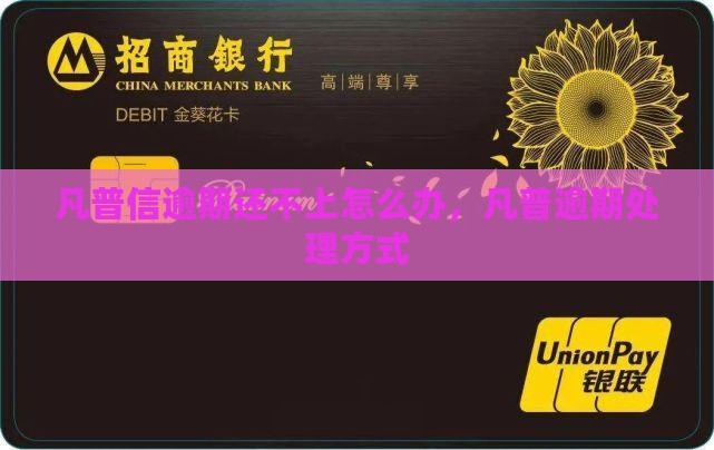 凡普信逾期还不上怎么办处理方式
