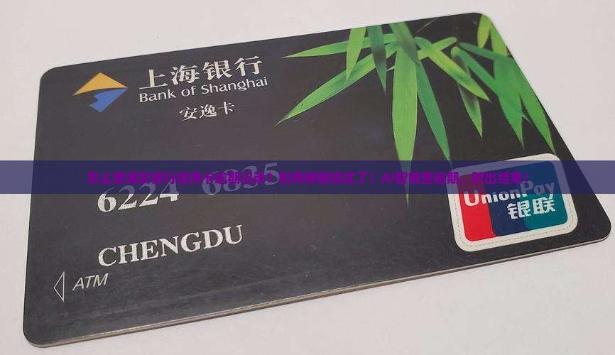 怎么查浦发银行信用卡逾期记录