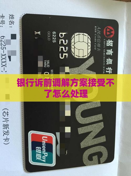 银行诉前调解方案接受不了怎么处理
