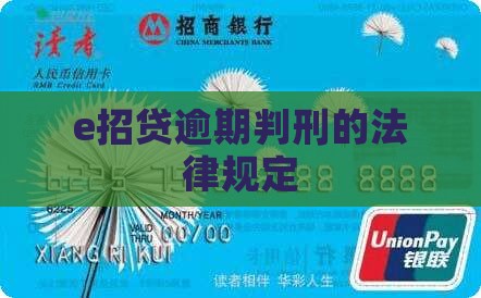 e招贷逾期判刑的法律规定