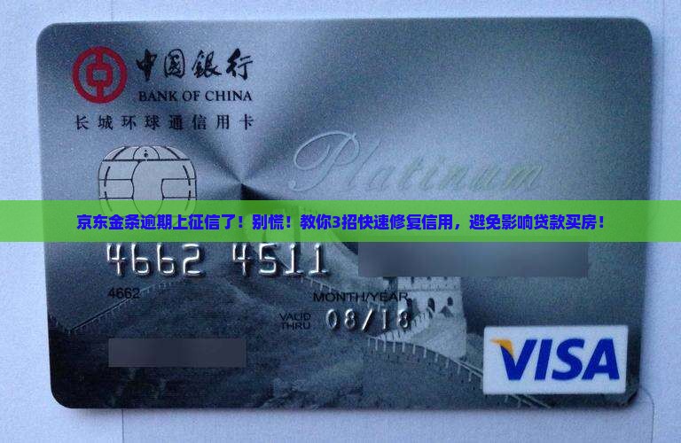 京东金条逾期上征信了