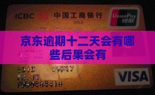 京东逾期十二天会有哪些后果会有