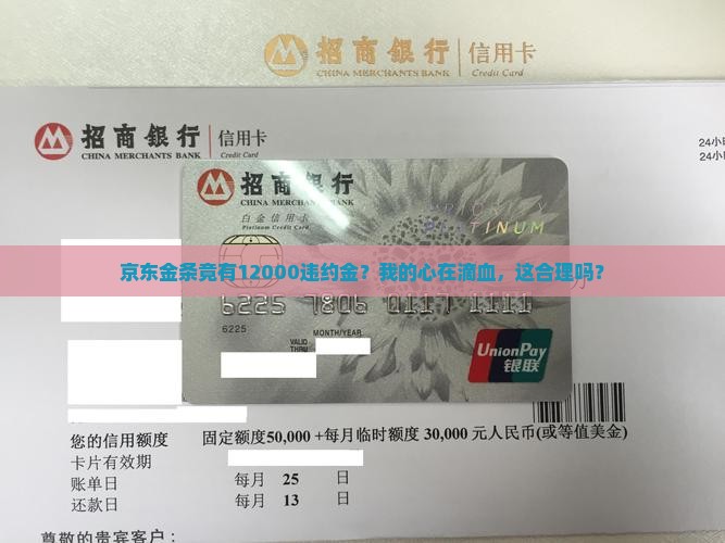 京东金条还有12000违约金怎么办