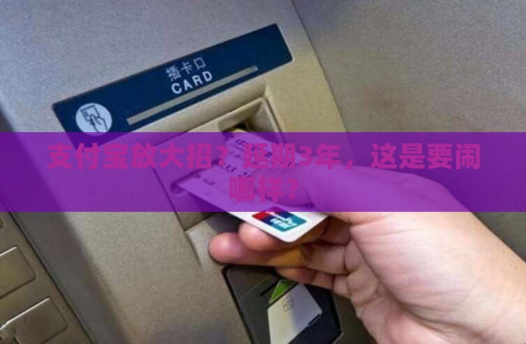 支付宝延期3年是否可行